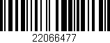 Código de barras (EAN, GTIN, SKU, ISBN): '22066477'