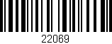 Código de barras (EAN, GTIN, SKU, ISBN): '22069'