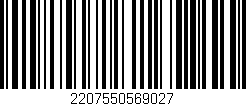 Código de barras (EAN, GTIN, SKU, ISBN): '2207550569027'