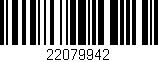 Código de barras (EAN, GTIN, SKU, ISBN): '22079942'