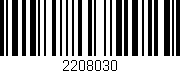 Código de barras (EAN, GTIN, SKU, ISBN): '2208030'