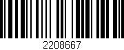 Código de barras (EAN, GTIN, SKU, ISBN): '2208667'