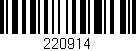 Código de barras (EAN, GTIN, SKU, ISBN): '220914'