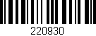 Código de barras (EAN, GTIN, SKU, ISBN): '220930'