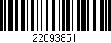 Código de barras (EAN, GTIN, SKU, ISBN): '22093851'