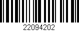 Código de barras (EAN, GTIN, SKU, ISBN): '22094202'