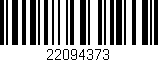 Código de barras (EAN, GTIN, SKU, ISBN): '22094373'
