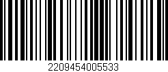 Código de barras (EAN, GTIN, SKU, ISBN): '2209454005533'