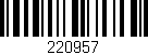 Código de barras (EAN, GTIN, SKU, ISBN): '220957'