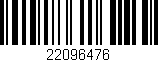 Código de barras (EAN, GTIN, SKU, ISBN): '22096476'