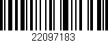 Código de barras (EAN, GTIN, SKU, ISBN): '22097183'