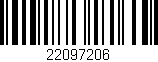 Código de barras (EAN, GTIN, SKU, ISBN): '22097206'