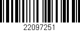 Código de barras (EAN, GTIN, SKU, ISBN): '22097251'