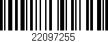 Código de barras (EAN, GTIN, SKU, ISBN): '22097255'