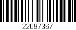 Código de barras (EAN, GTIN, SKU, ISBN): '22097367'