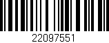 Código de barras (EAN, GTIN, SKU, ISBN): '22097551'