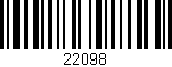 Código de barras (EAN, GTIN, SKU, ISBN): '22098'