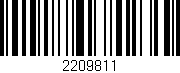Código de barras (EAN, GTIN, SKU, ISBN): '2209811'