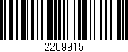 Código de barras (EAN, GTIN, SKU, ISBN): '2209915'