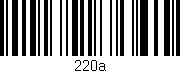 Código de barras (EAN, GTIN, SKU, ISBN): '220a'