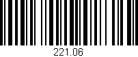 Código de barras (EAN, GTIN, SKU, ISBN): '221.06'