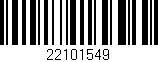 Código de barras (EAN, GTIN, SKU, ISBN): '22101549'