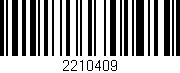 Código de barras (EAN, GTIN, SKU, ISBN): '2210409'