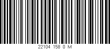 Código de barras (EAN, GTIN, SKU, ISBN): '22104_158_0_M'