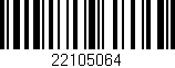 Código de barras (EAN, GTIN, SKU, ISBN): '22105064'