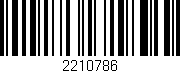 Código de barras (EAN, GTIN, SKU, ISBN): '2210786'