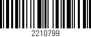 Código de barras (EAN, GTIN, SKU, ISBN): '2210799'