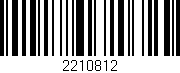Código de barras (EAN, GTIN, SKU, ISBN): '2210812'