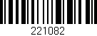 Código de barras (EAN, GTIN, SKU, ISBN): '221082'