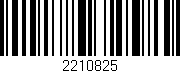 Código de barras (EAN, GTIN, SKU, ISBN): '2210825'