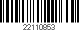 Código de barras (EAN, GTIN, SKU, ISBN): '22110853'