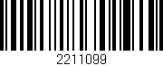 Código de barras (EAN, GTIN, SKU, ISBN): '2211099'