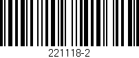 Código de barras (EAN, GTIN, SKU, ISBN): '221118-2'