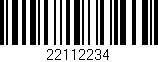 Código de barras (EAN, GTIN, SKU, ISBN): '22112234'