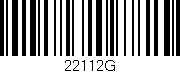 Código de barras (EAN, GTIN, SKU, ISBN): '22112G'