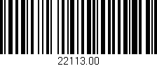 Código de barras (EAN, GTIN, SKU, ISBN): '22113.00'