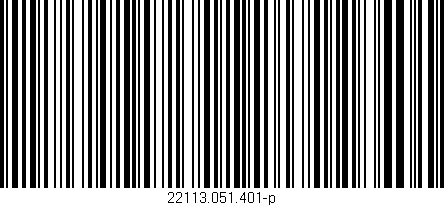 Código de barras (EAN, GTIN, SKU, ISBN): '22113.051.401-p'
