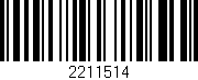 Código de barras (EAN, GTIN, SKU, ISBN): '2211514'
