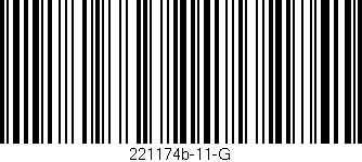 Código de barras (EAN, GTIN, SKU, ISBN): '221174b-11-G'