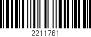Código de barras (EAN, GTIN, SKU, ISBN): '2211761'