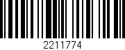 Código de barras (EAN, GTIN, SKU, ISBN): '2211774'