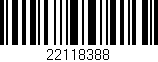 Código de barras (EAN, GTIN, SKU, ISBN): '22118388'