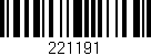 Código de barras (EAN, GTIN, SKU, ISBN): '221191'