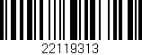 Código de barras (EAN, GTIN, SKU, ISBN): '22119313'