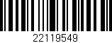 Código de barras (EAN, GTIN, SKU, ISBN): '22119549'