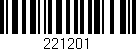 Código de barras (EAN, GTIN, SKU, ISBN): '221201'